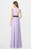 ColsBM Madalyn Light Purple Glamorous Sleeveless Zip up Chiffon Floor Length Ruching Bridesmaid Dresses