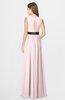 ColsBM Madalyn Petal Pink Glamorous Sleeveless Zip up Chiffon Floor Length Ruching Bridesmaid Dresses