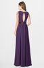 ColsBM Madalyn Violet Glamorous Sleeveless Zip up Chiffon Floor Length Ruching Bridesmaid Dresses