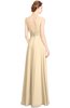 ColsBM Alia Apricot Gelato Modest A-line V-neck Sleeveless Zip up Plainness Bridesmaid Dresses