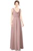 ColsBM Alia Blush Pink Modest A-line V-neck Sleeveless Zip up Plainness Bridesmaid Dresses