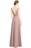 ColsBM Alia Bridal Rose Modest A-line V-neck Sleeveless Zip up Plainness Bridesmaid Dresses