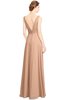 ColsBM Alia Burnt Orange Modest A-line V-neck Sleeveless Zip up Plainness Bridesmaid Dresses