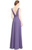 ColsBM Alia Chalk Violet Modest A-line V-neck Sleeveless Zip up Plainness Bridesmaid Dresses
