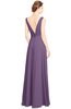 ColsBM Alia Chinese Violet Modest A-line V-neck Sleeveless Zip up Plainness Bridesmaid Dresses
