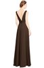 ColsBM Alia Copper Modest A-line V-neck Sleeveless Zip up Plainness Bridesmaid Dresses