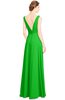 ColsBM Alia Jasmine Green Modest A-line V-neck Sleeveless Zip up Plainness Bridesmaid Dresses