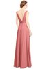 ColsBM Alia Lantana Modest A-line V-neck Sleeveless Zip up Plainness Bridesmaid Dresses