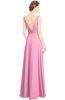ColsBM Alia Pink Modest A-line V-neck Sleeveless Zip up Plainness Bridesmaid Dresses