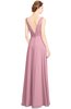 ColsBM Alia Rosebloom Modest A-line V-neck Sleeveless Zip up Plainness Bridesmaid Dresses
