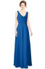 ColsBM Alia Royal Blue Modest A-line V-neck Sleeveless Zip up Plainness Bridesmaid Dresses