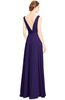 ColsBM Alia Royal Purple Modest A-line V-neck Sleeveless Zip up Plainness Bridesmaid Dresses