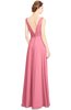 ColsBM Alia Watermelon Modest A-line V-neck Sleeveless Zip up Plainness Bridesmaid Dresses