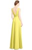 ColsBM Alia Yellow Iris Modest A-line V-neck Sleeveless Zip up Plainness Bridesmaid Dresses