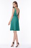 ColsBM Laurel Emerald Green Glamorous Fit-n-Flare V-neck Sleeveless Beaded Bridesmaid Dresses