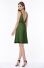 ColsBM Laurel Garden Green Glamorous Fit-n-Flare V-neck Sleeveless Beaded Bridesmaid Dresses