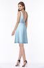 ColsBM Laurel Ice Blue Glamorous Fit-n-Flare V-neck Sleeveless Beaded Bridesmaid Dresses