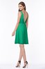 ColsBM Laurel Sea Green Glamorous Fit-n-Flare V-neck Sleeveless Beaded Bridesmaid Dresses