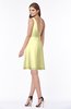 ColsBM Laurel Wax Yellow Glamorous Fit-n-Flare V-neck Sleeveless Beaded Bridesmaid Dresses
