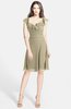ColsBM Liliana Candied Ginger Modern A-line Wide Square Chiffon Knee Length Bridesmaid Dresses