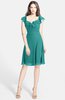 ColsBM Liliana Emerald Green Modern A-line Wide Square Chiffon Knee Length Bridesmaid Dresses
