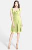ColsBM Liliana Lime Green Modern A-line Wide Square Chiffon Knee Length Bridesmaid Dresses