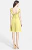 ColsBM Liliana Pastel Yellow Modern A-line Wide Square Chiffon Knee Length Bridesmaid Dresses