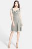 ColsBM Liliana Platinum Modern A-line Wide Square Chiffon Knee Length Bridesmaid Dresses