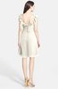 ColsBM Liliana Whisper White Modern A-line Wide Square Chiffon Knee Length Bridesmaid Dresses
