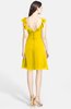 ColsBM Liliana Yellow Modern A-line Wide Square Chiffon Knee Length Bridesmaid Dresses
