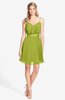 ColsBM Rosemary Green Oasis Gorgeous Fit-n-Flare Sleeveless Chiffon Sweep Train Bridesmaid Dresses
