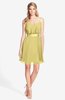 ColsBM Rosemary Misted Yellow Gorgeous Fit-n-Flare Sleeveless Chiffon Sweep Train Bridesmaid Dresses