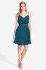 ColsBM Rosemary Moroccan Blue Gorgeous Fit-n-Flare Sleeveless Chiffon Sweep Train Bridesmaid Dresses