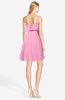 ColsBM Rosemary Pink Gorgeous Fit-n-Flare Sleeveless Chiffon Sweep Train Bridesmaid Dresses