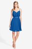 ColsBM Rosemary Royal Blue Gorgeous Fit-n-Flare Sleeveless Chiffon Sweep Train Bridesmaid Dresses