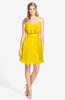 ColsBM Rosemary Yellow Gorgeous Fit-n-Flare Sleeveless Chiffon Sweep Train Bridesmaid Dresses