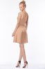 ColsBM Kenia Almost Apricot Luxury Fit-n-Flare Sleeveless Zip up Sweep Train Bridesmaid Dresses