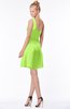 ColsBM Kenia Bright Green Luxury Fit-n-Flare Sleeveless Zip up Sweep Train Bridesmaid Dresses