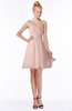 ColsBM Kenia Dusty Rose Luxury Fit-n-Flare Sleeveless Zip up Sweep Train Bridesmaid Dresses