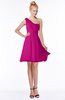 ColsBM Kenia Hot Pink Luxury Fit-n-Flare Sleeveless Zip up Sweep Train Bridesmaid Dresses