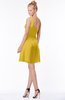 ColsBM Kenia Lemon Curry Luxury Fit-n-Flare Sleeveless Zip up Sweep Train Bridesmaid Dresses