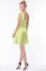 ColsBM Kenia Lime Green Luxury Fit-n-Flare Sleeveless Zip up Sweep Train Bridesmaid Dresses