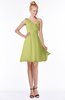 ColsBM Kenia Linden Green Luxury Fit-n-Flare Sleeveless Zip up Sweep Train Bridesmaid Dresses