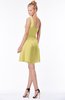 ColsBM Kenia Misted Yellow Luxury Fit-n-Flare Sleeveless Zip up Sweep Train Bridesmaid Dresses