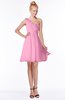 ColsBM Kenia Pink Luxury Fit-n-Flare Sleeveless Zip up Sweep Train Bridesmaid Dresses