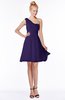 ColsBM Kenia Royal Purple Luxury Fit-n-Flare Sleeveless Zip up Sweep Train Bridesmaid Dresses