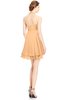 ColsBM Amaris Apricot Luxury Fit-n-Flare V-neck Knee Length Ruching Bridesmaid Dresses