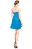 ColsBM Amaris Cornflower Blue Luxury Fit-n-Flare V-neck Knee Length Ruching Bridesmaid Dresses