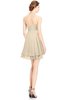 ColsBM Amaris Novelle Peach Luxury Fit-n-Flare V-neck Knee Length Ruching Bridesmaid Dresses