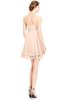 ColsBM Amaris Peach Puree Luxury Fit-n-Flare V-neck Knee Length Ruching Bridesmaid Dresses